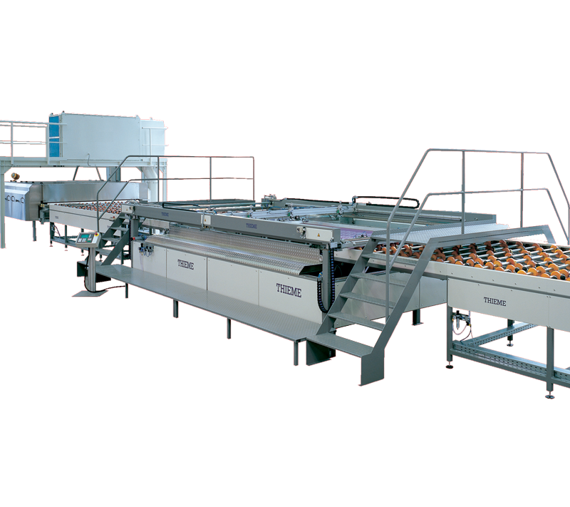 3/4- automatic or fully-automatic flatbed screen printing machine to print on glass and other rigid large-size materials