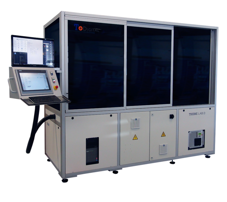 Digital printing machine for product and process development