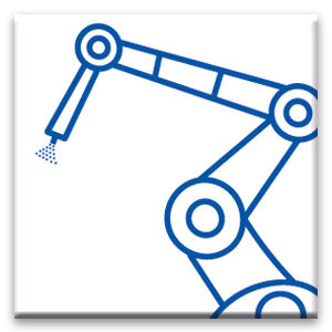 Symbol for fully automated robot painting